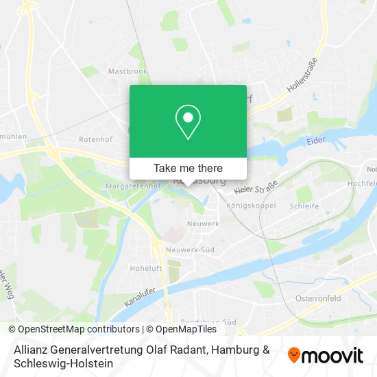 Карта Allianz Generalvertretung Olaf Radant