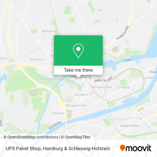 UPS Paket Shop map