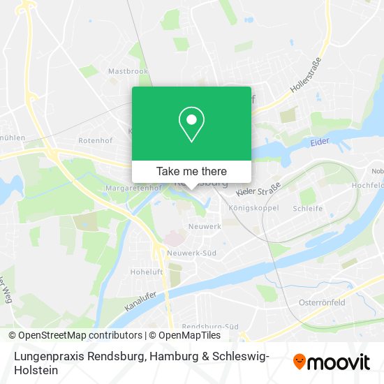 Lungenpraxis Rendsburg map