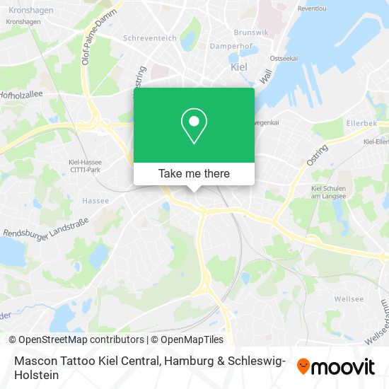 Mascon Tattoo Kiel Central map