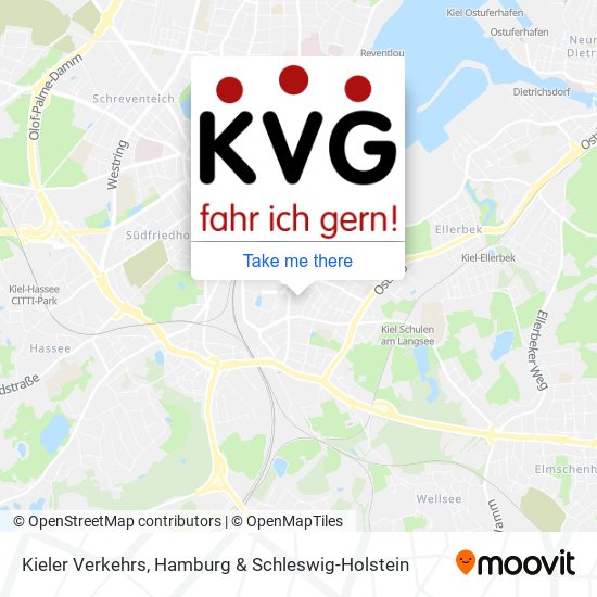 Kieler Verkehrs map