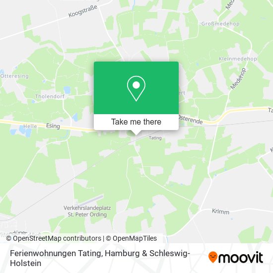 Ferienwohnungen Tating map