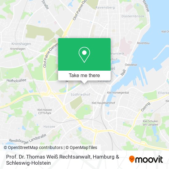 Prof. Dr. Thomas Weiß Rechtsanwalt map