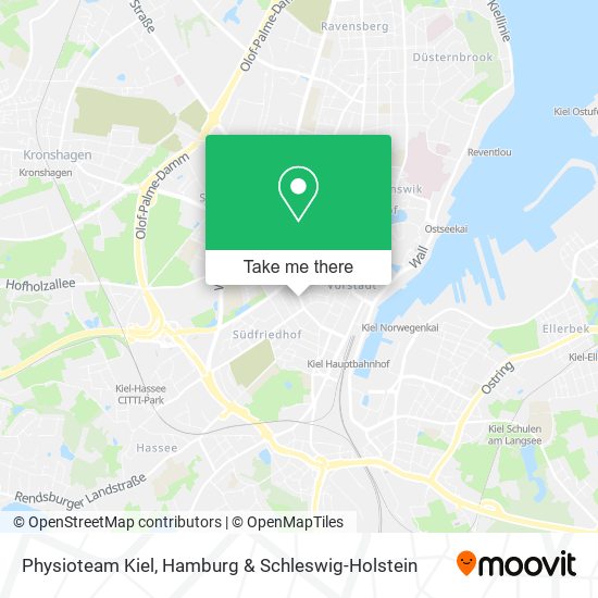 Physioteam Kiel map