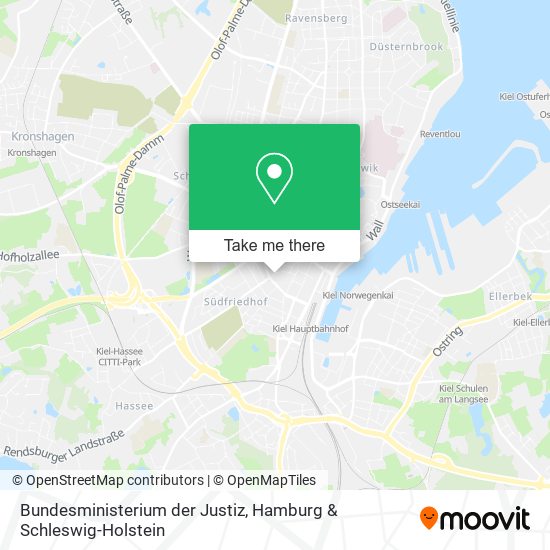 Bundesministerium der Justiz map