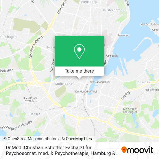 Карта Dr.Med. Christian Schettler Facharzt für Psychosomat. med. & Psychotherapie