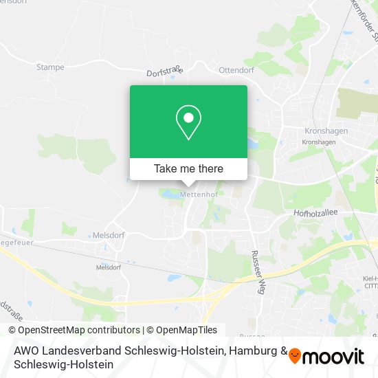 Карта AWO Landesverband Schleswig-Holstein