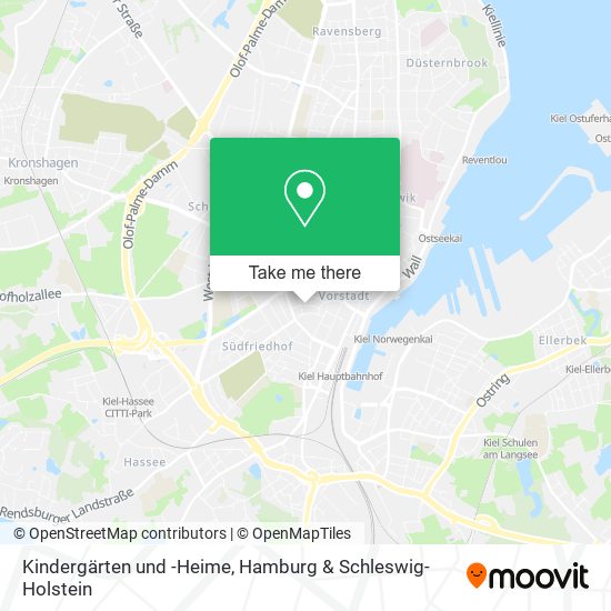 Kindergärten und -Heime map