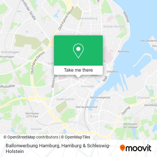 Карта Ballonwerbung Hamburg