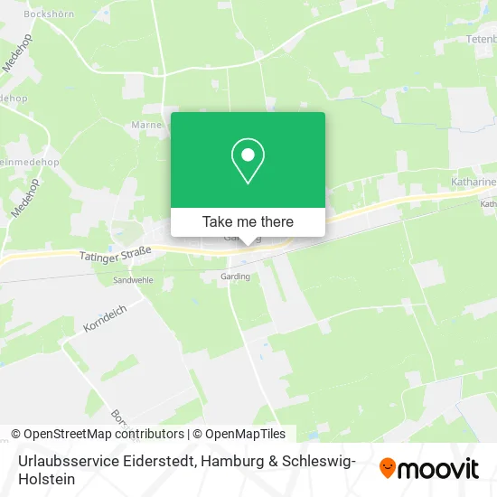 Карта Urlaubsservice Eiderstedt