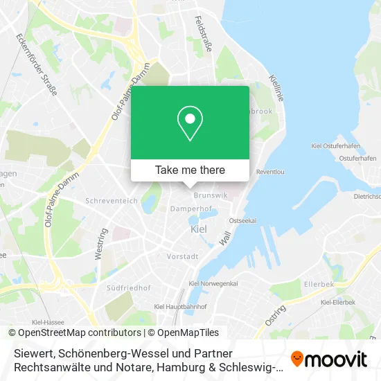 Карта Siewert, Schönenberg-Wessel und Partner Rechtsanwälte und Notare