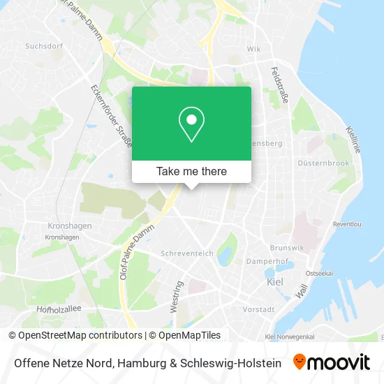 Карта Offene Netze Nord