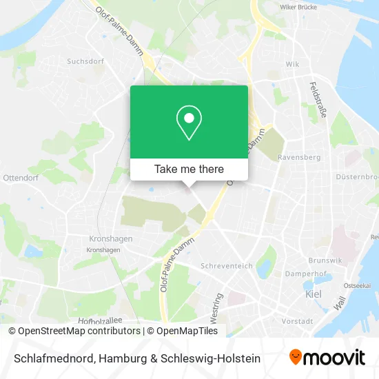 Карта Schlafmednord