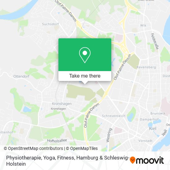 Physiotherapie, Yoga, Fitness map