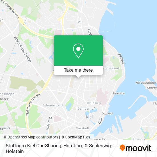 Stattauto Kiel Car-Sharing map