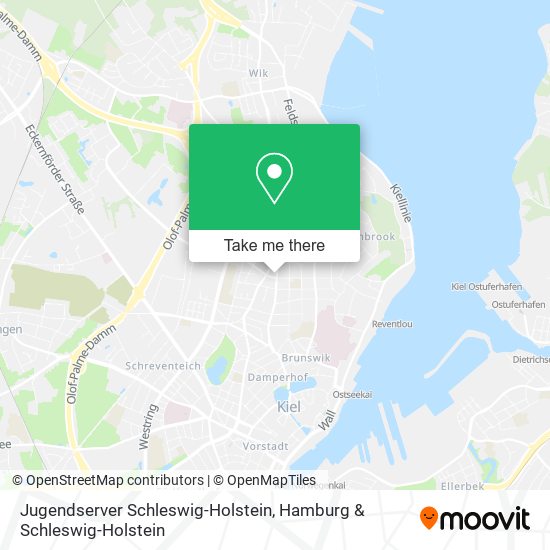 Jugendserver Schleswig-Holstein map