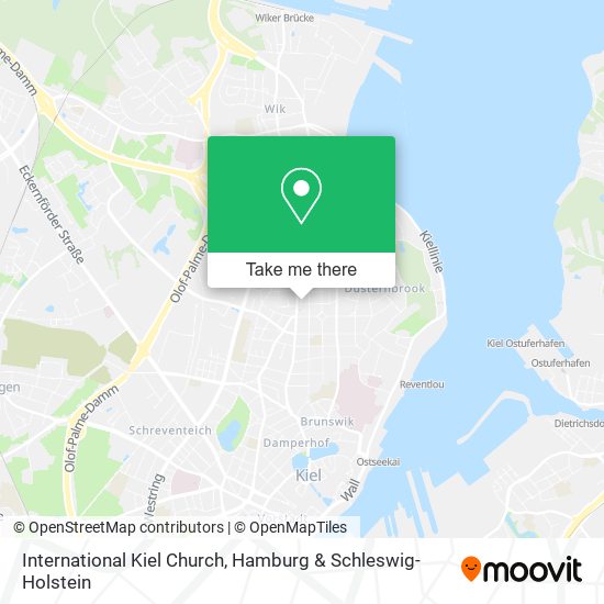 International Kiel Church map