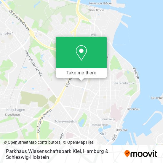 Parkhaus Wissenschaftspark Kiel map