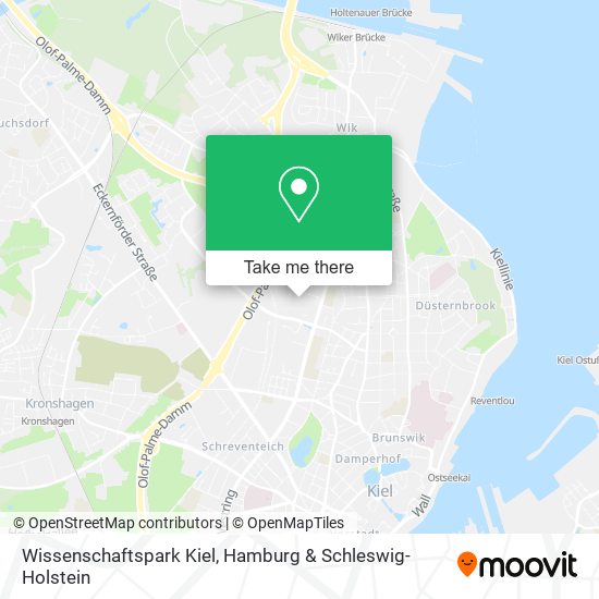 Wissenschaftspark Kiel map