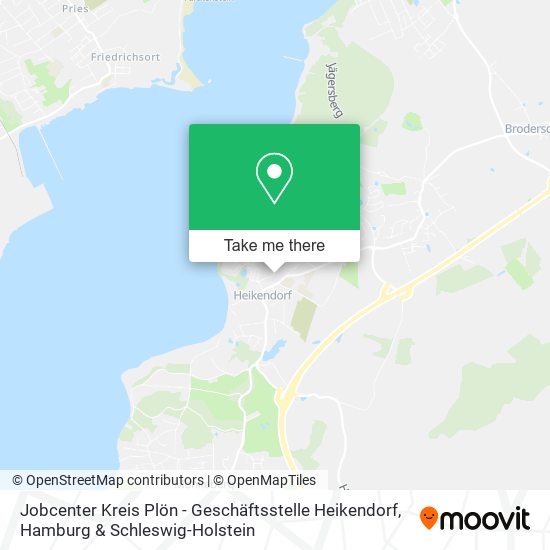 Карта Jobcenter Kreis Plön - Geschäftsstelle Heikendorf