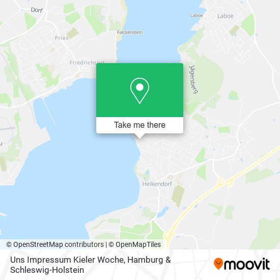 Uns Impressum Kieler Woche map