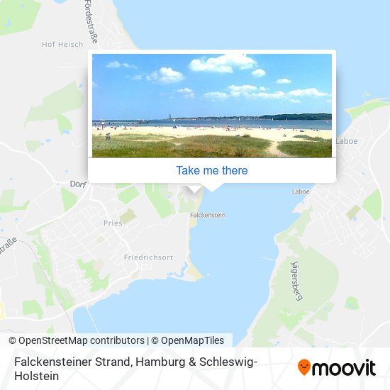 Falckensteiner Strand map