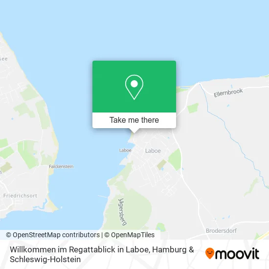 Карта Willkommen im Regattablick in Laboe