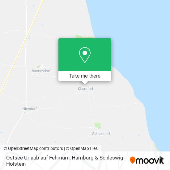 Карта Ostsee Urlaub auf Fehmarn