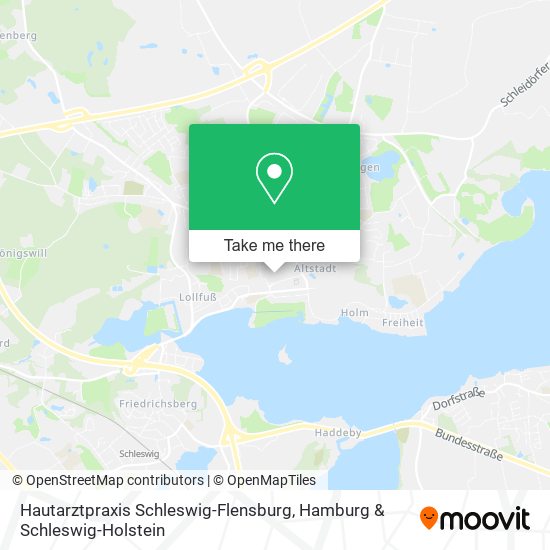 Hautarztpraxis Schleswig-Flensburg map