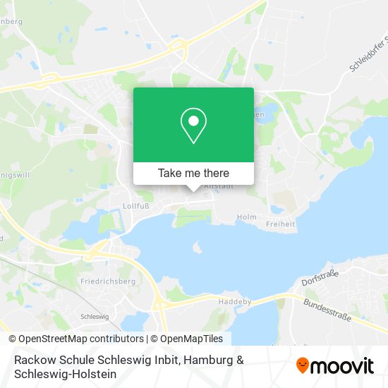 Rackow Schule Schleswig Inbit map
