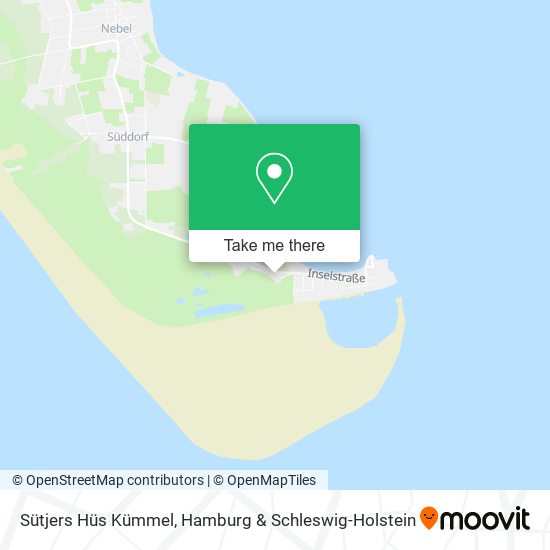 Sütjers Hüs Kümmel map