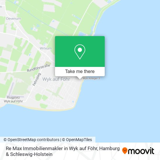 Re Max Immobilienmakler in Wyk auf Föhr map