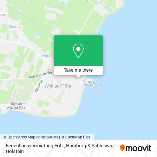 Ferienhausvermietung Föhr map