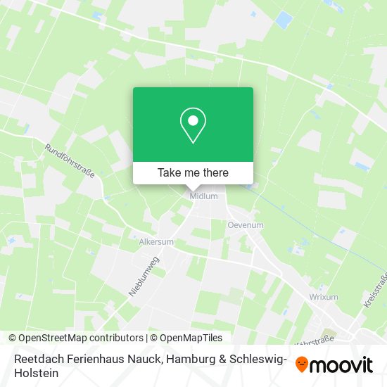 Reetdach Ferienhaus Nauck map