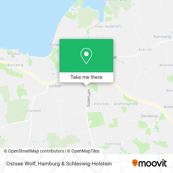 Ostsee Wolf map