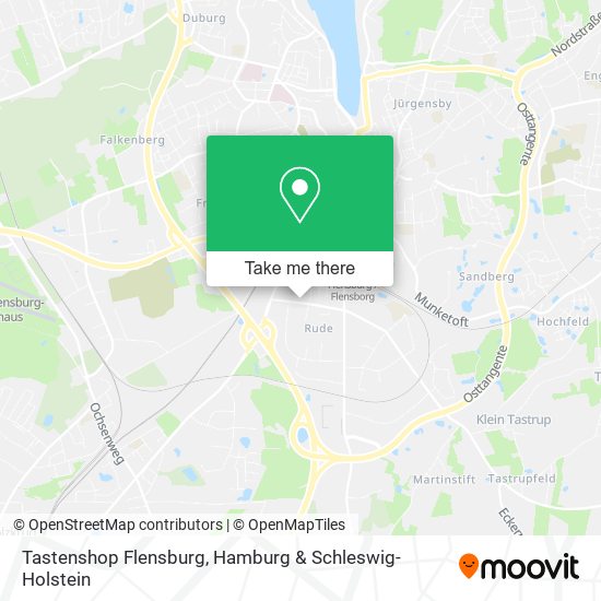 Tastenshop Flensburg map