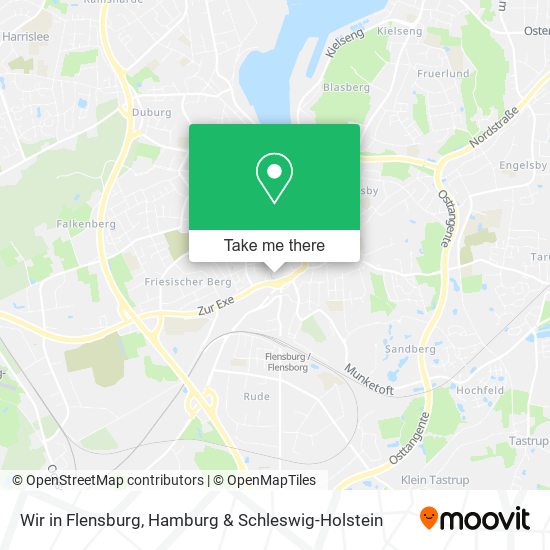 Wir in Flensburg map