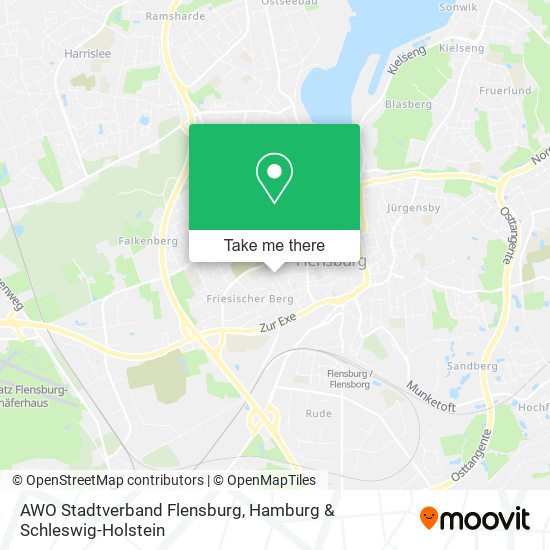AWO Stadtverband Flensburg map
