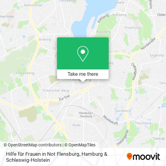 Hilfe für Frauen in Not Flensburg map