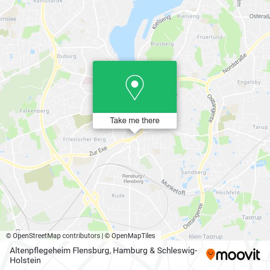Altenpflegeheim Flensburg map