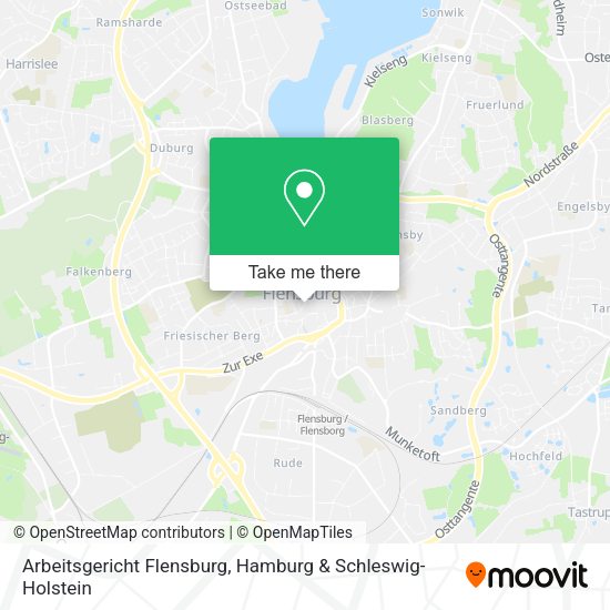 Arbeitsgericht Flensburg map
