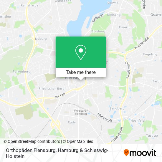 Карта Orthopäden Flensburg