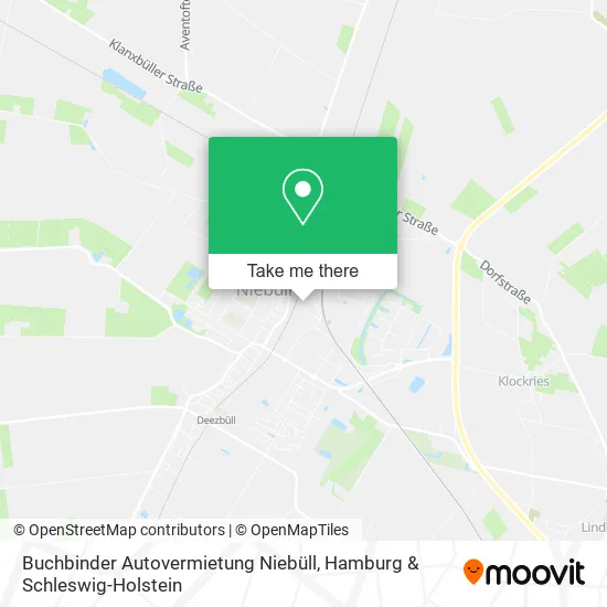Карта Buchbinder Autovermietung Niebüll