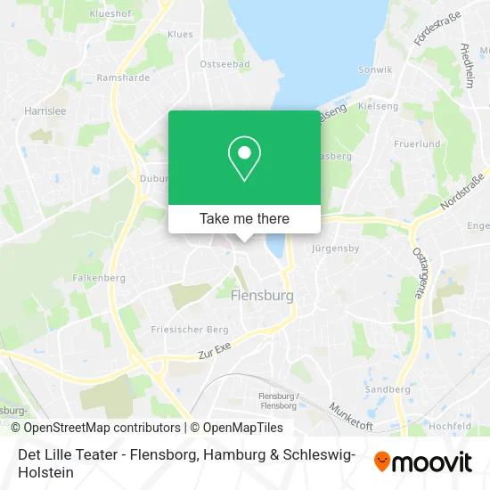 Карта Det Lille Teater - Flensborg