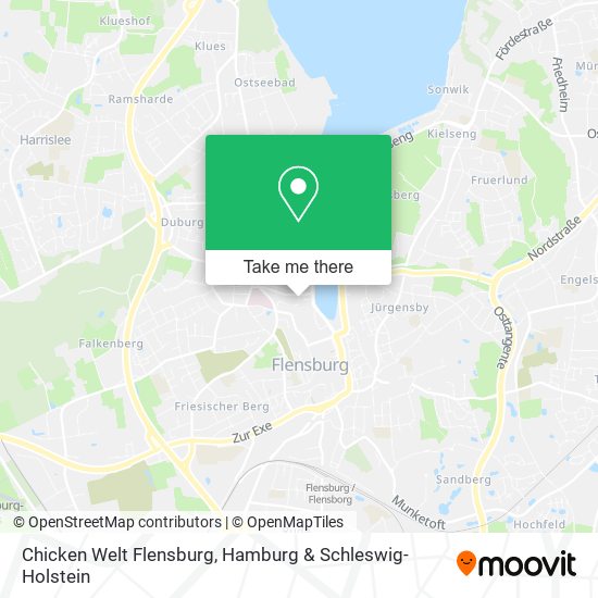 Chicken Welt Flensburg map