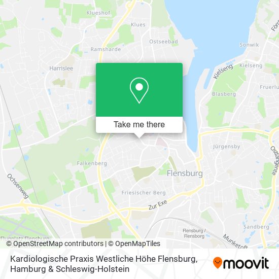 Kardiologische Praxis Westliche Höhe Flensburg map