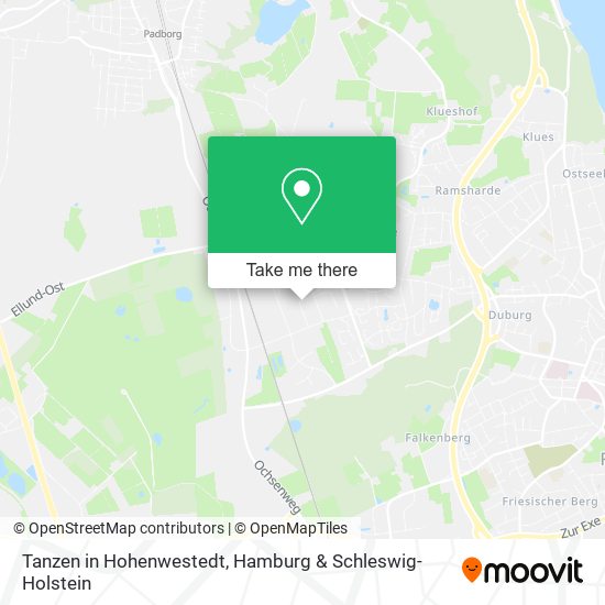 Карта Tanzen in Hohenwestedt