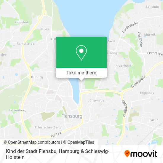 Карта Kind der Stadt Flensbu