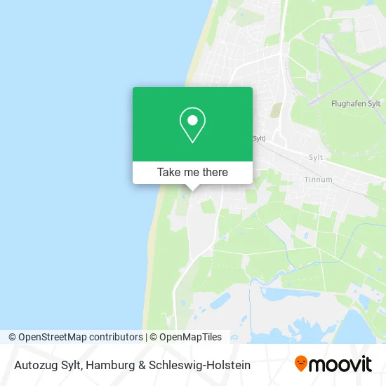 Карта Autozug Sylt