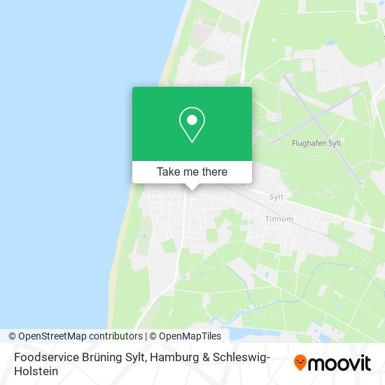 Foodservice Brüning Sylt map